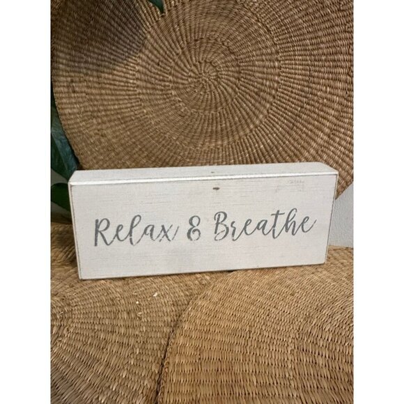 Quill to Paper, Relax & Breathe home decor sign - Picture 1 of 9